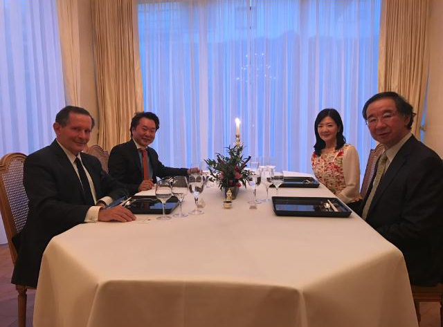 Dîner chez l’Ambassadeur Oe du Japon