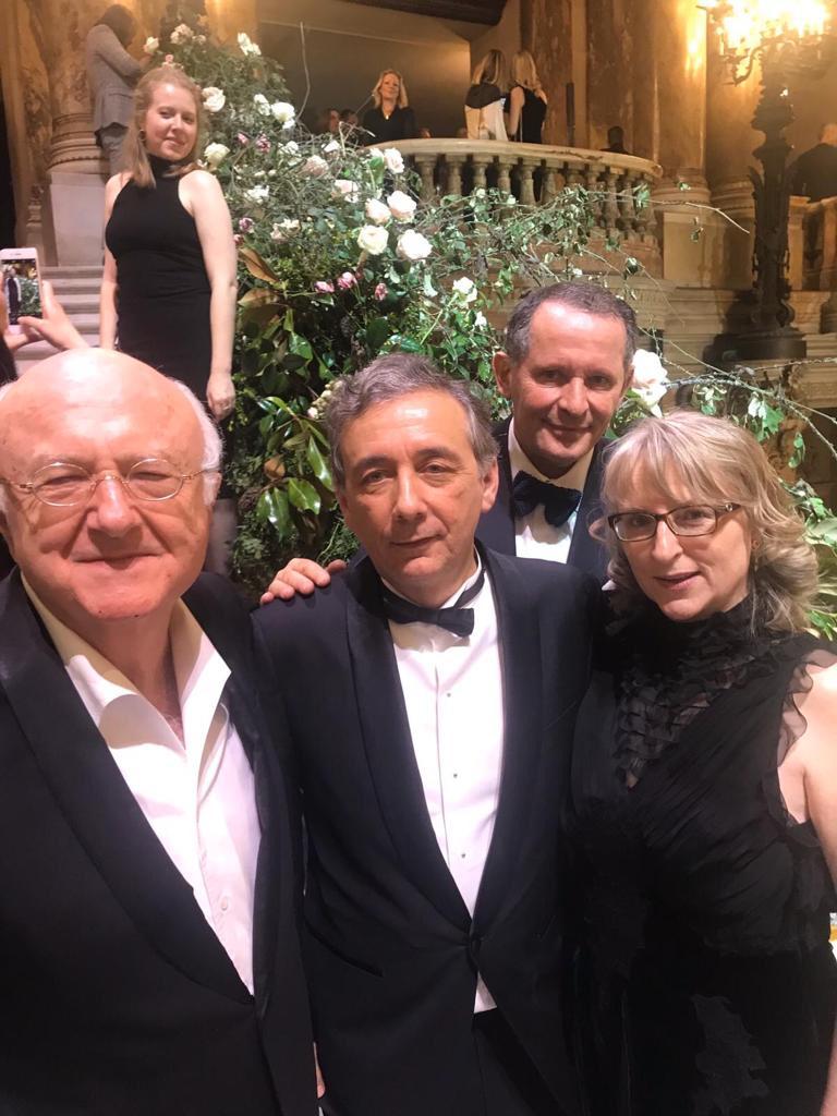 Les 40 Ans de l’Arop avec Vladimir Cosma , le Recteur Pecout et son épouse