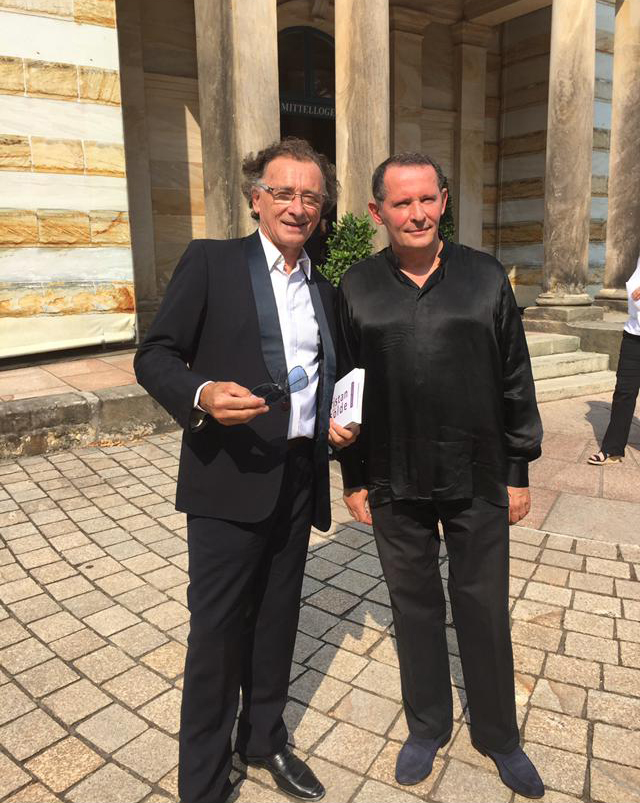 Avec le pianiste François-René Duchable à Bayreuth