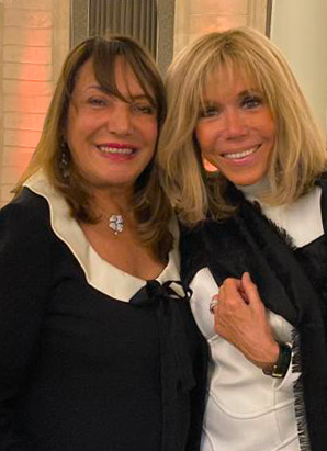 Mahshid Bekerman et Brigitte Macron lors d’un dîner à l’Elysée
